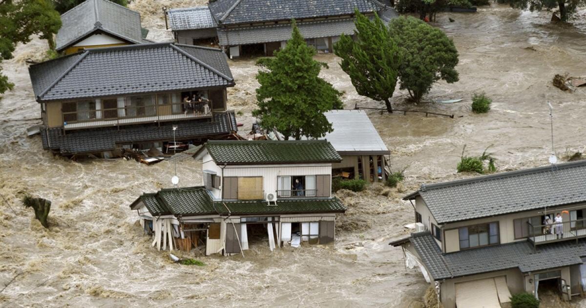 Операции по экстренному спасению в Вадзима, Япония