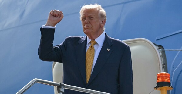 President Trump arrives in Japan for trade negotiations